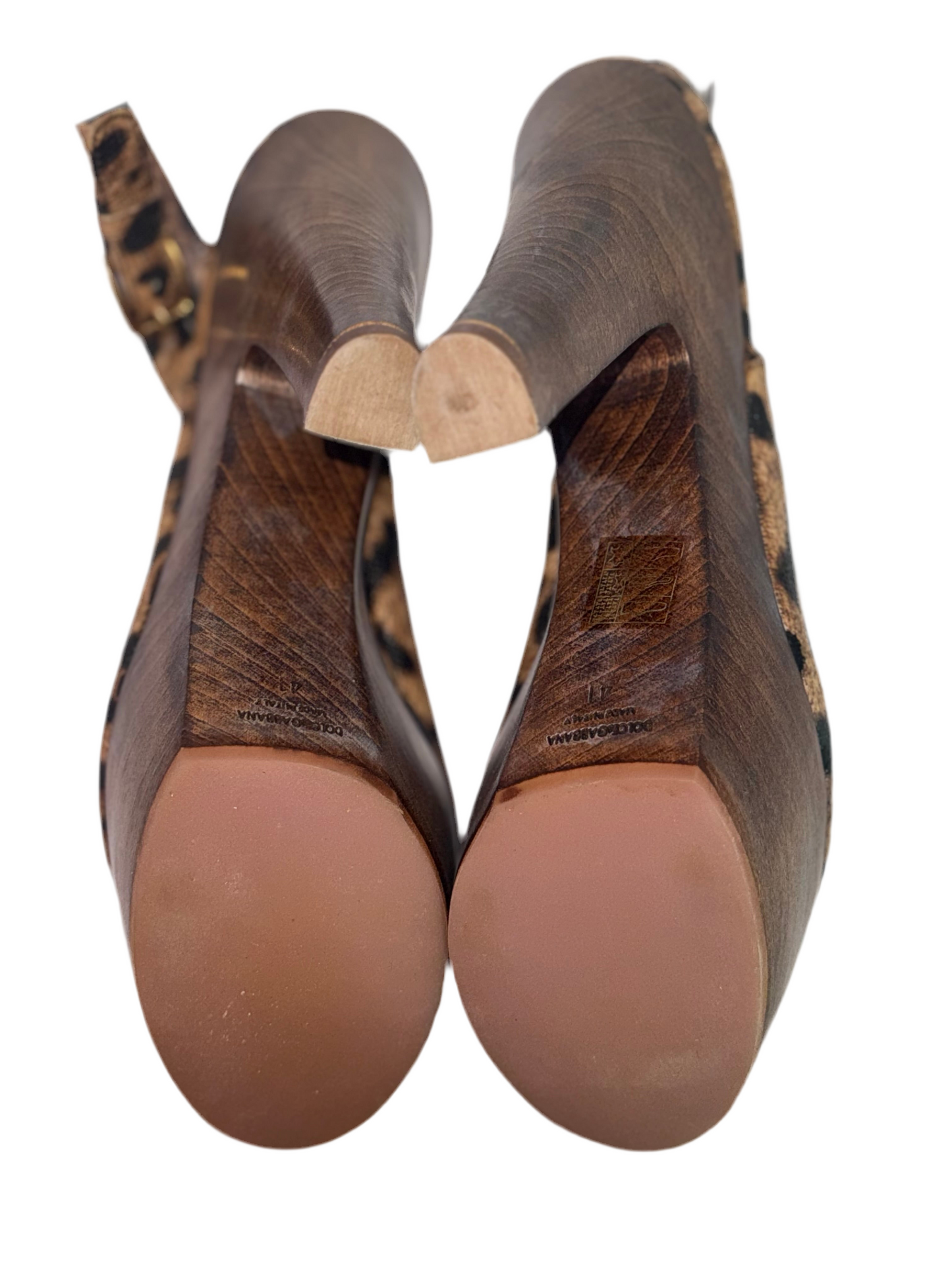 Dolce & Gabbana leopard wedges