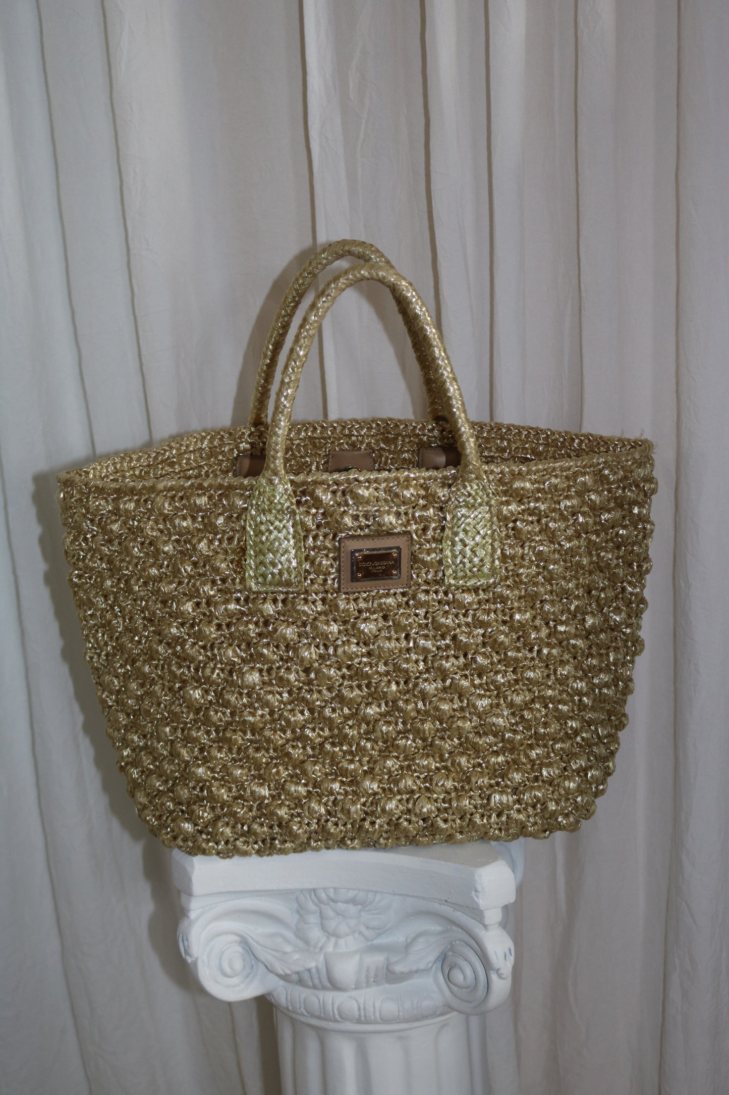 Dolce & Gabbana Raffia beach bag