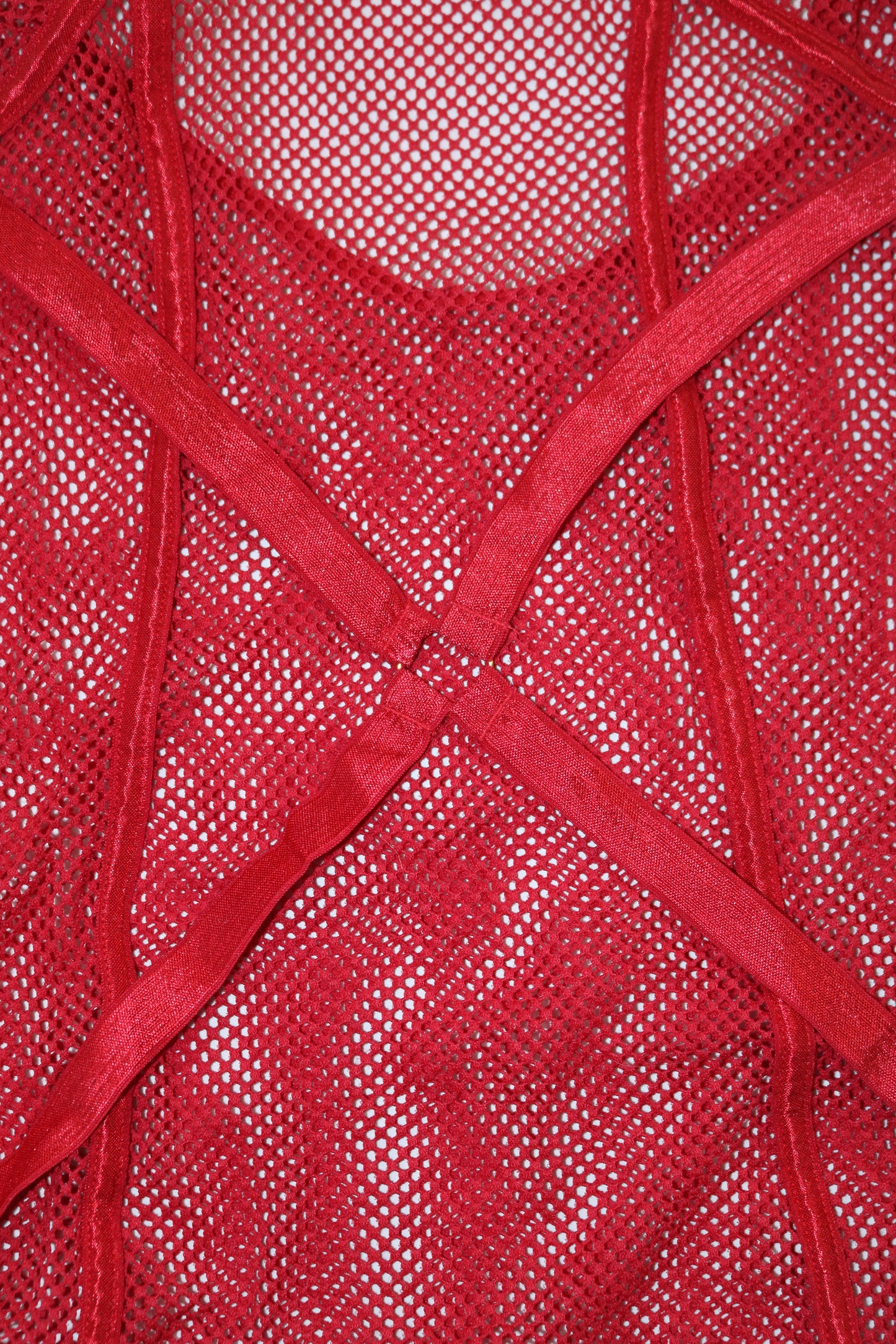 Fredricks Of Hollywood red mesh nighty