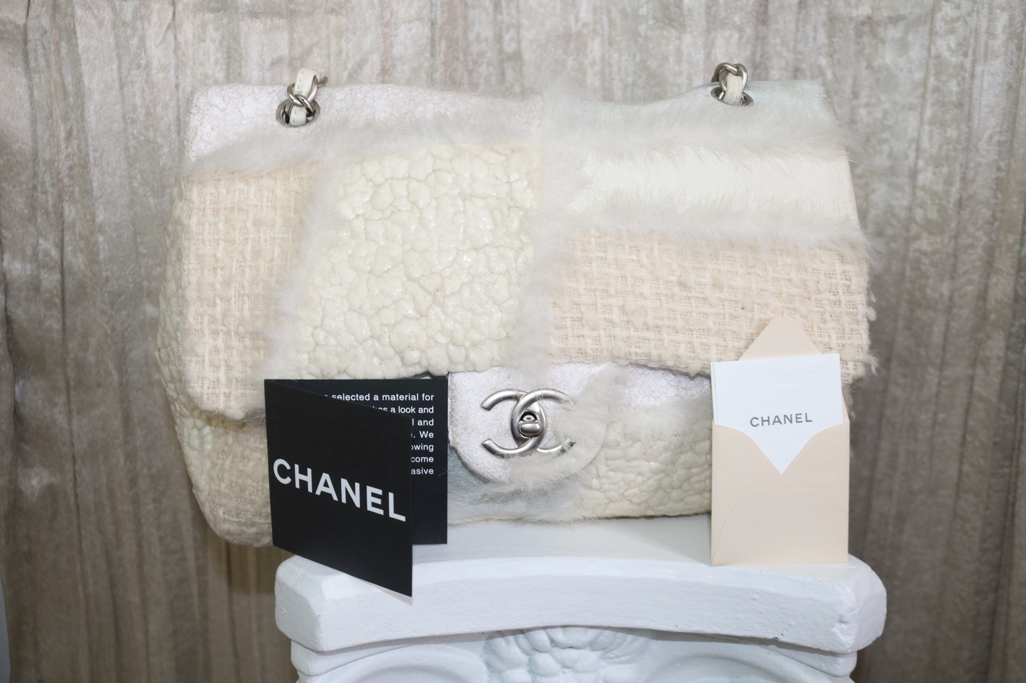 Chanel fur purse