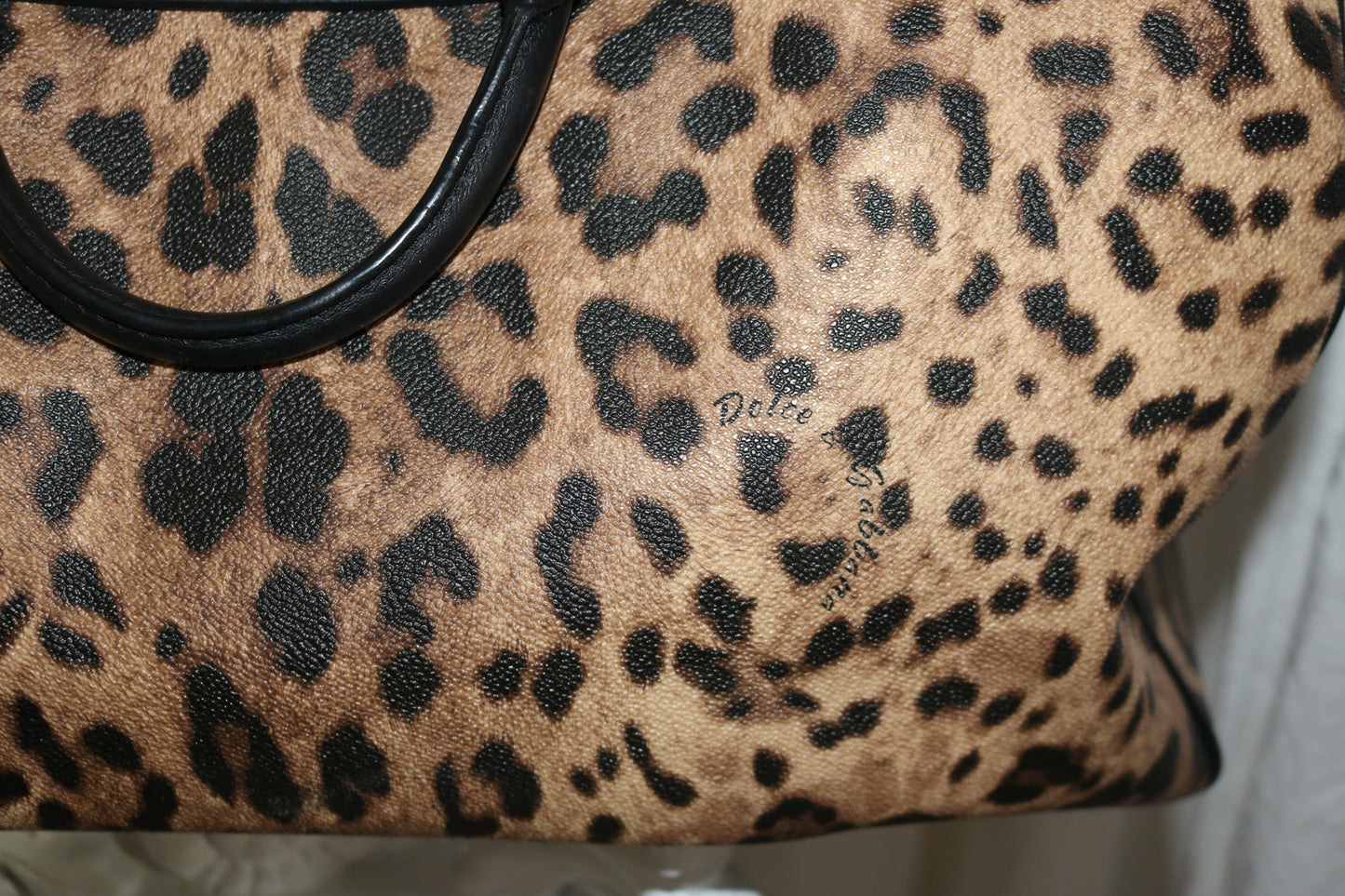 Dolce & Gabbana Leopard travel bag
