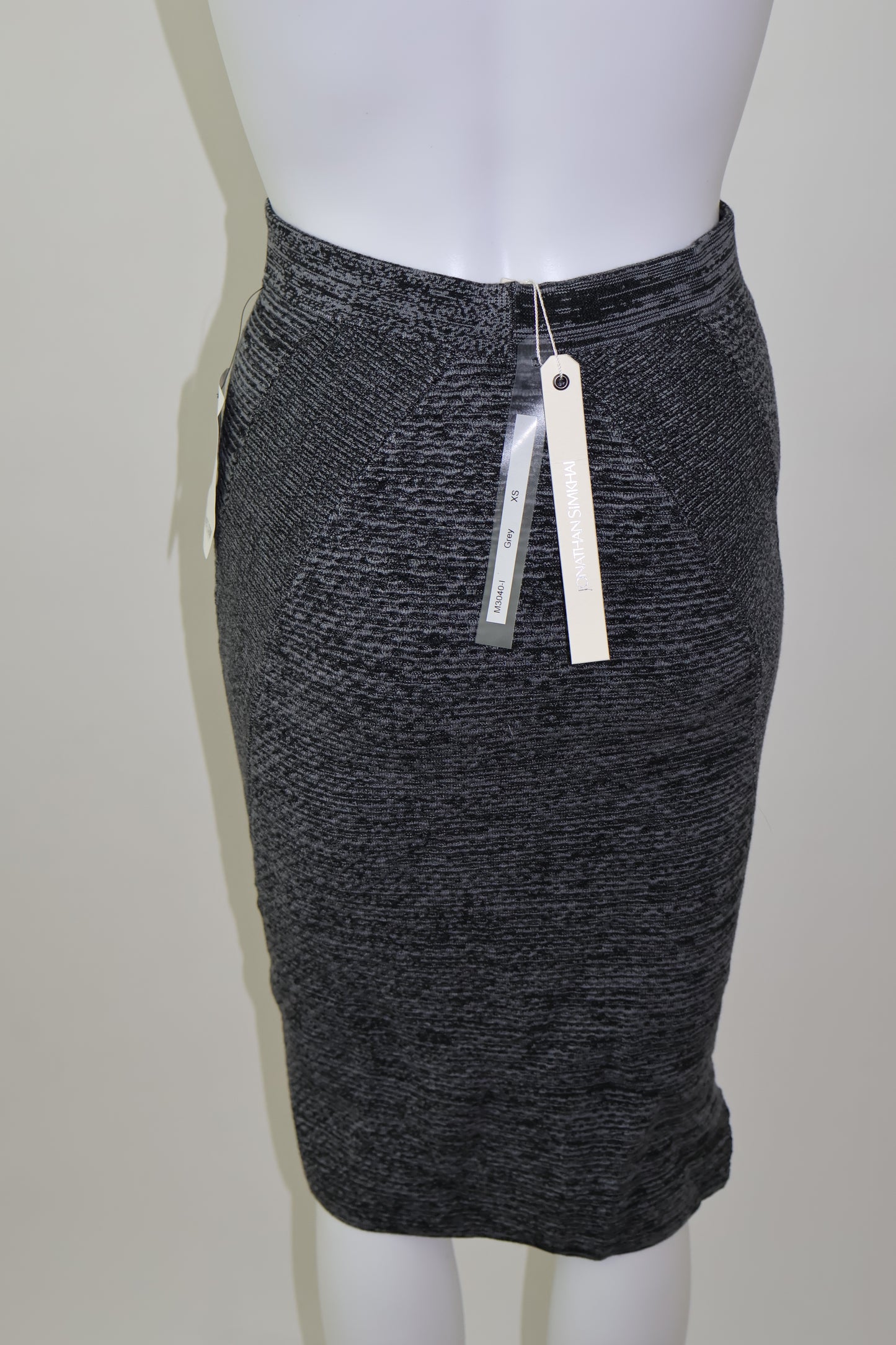 Jonathan Simkhai dark blue and light blue skirt