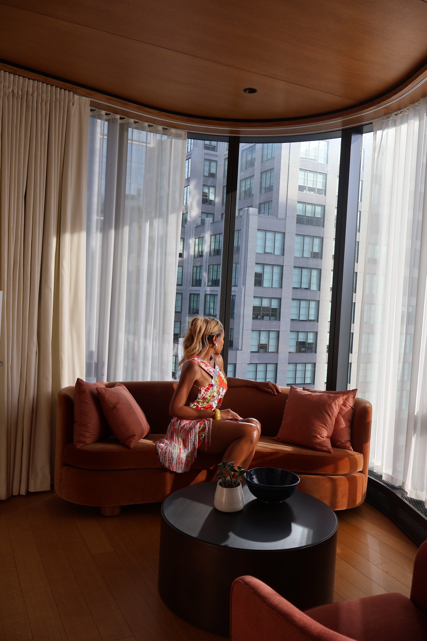Versace Orange flower Dress