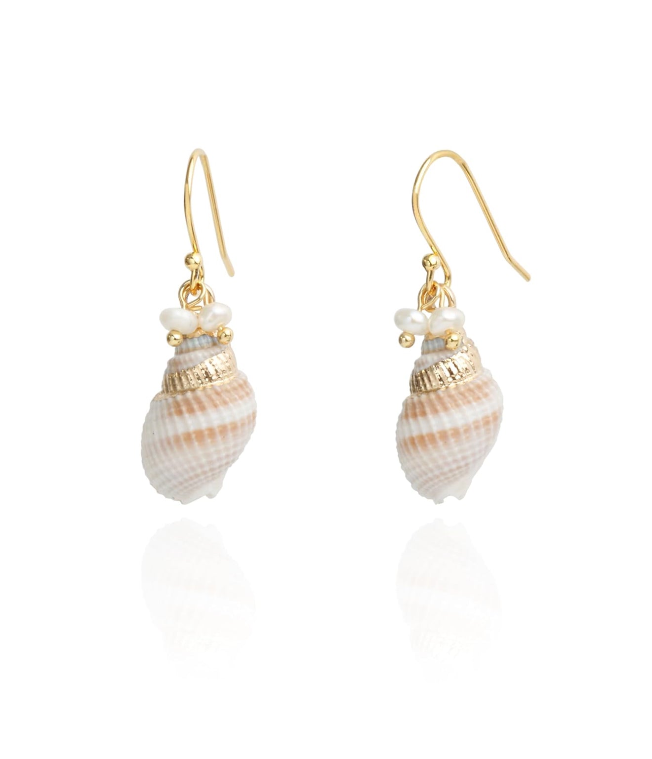 Santorini shell earrings