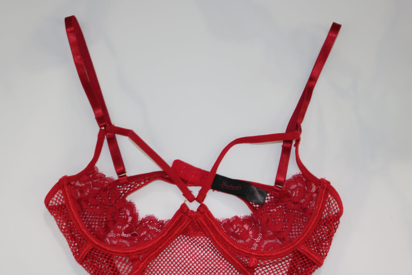 Fredricks Of Hollywood red mesh nighty