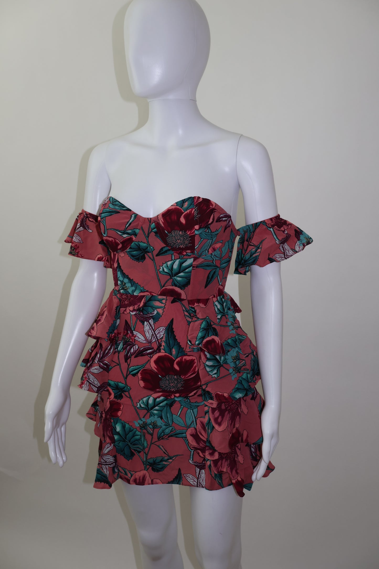 For love and lemons flower off shoulder dress