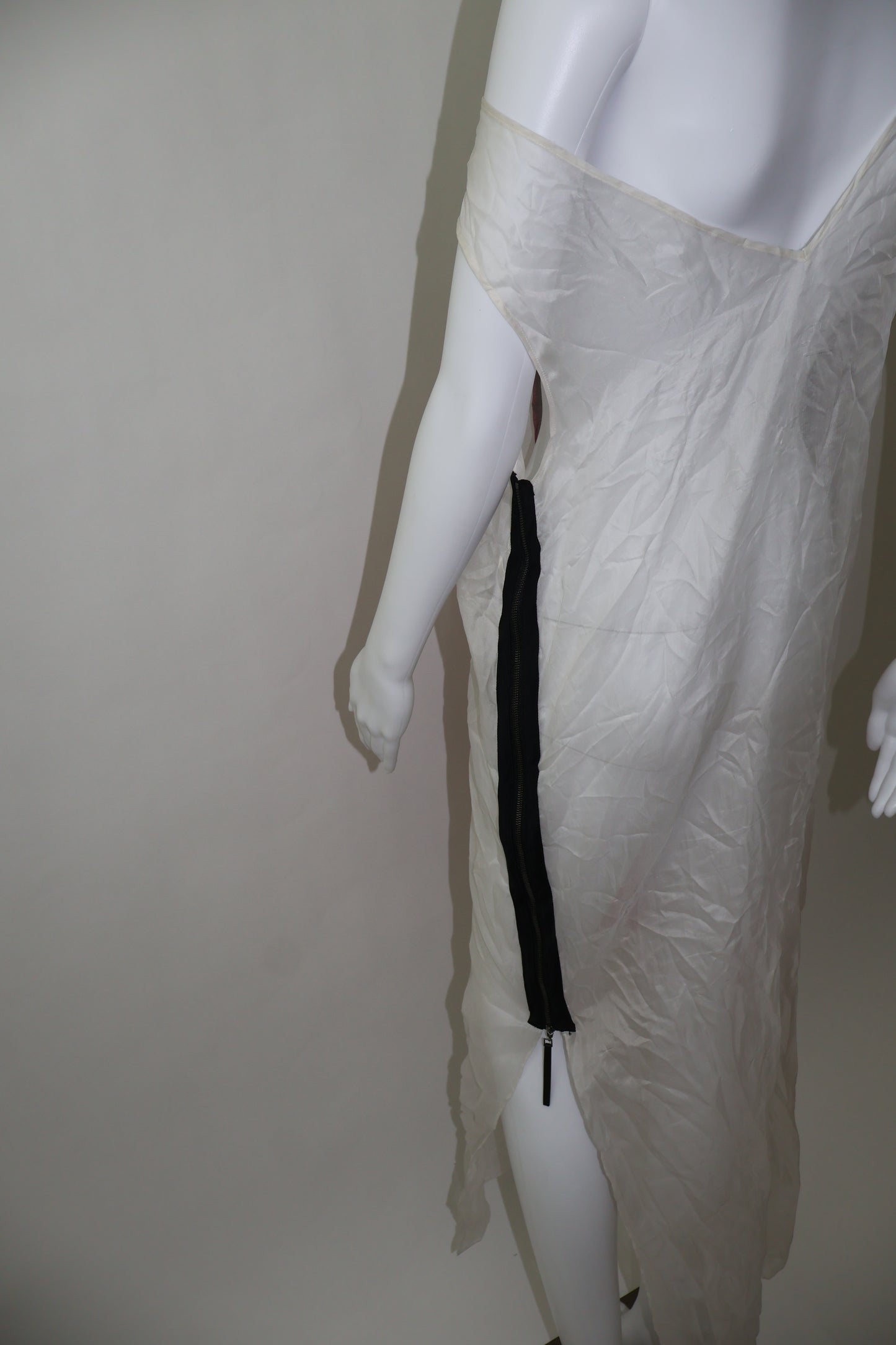 Helmet lang sheer dress
