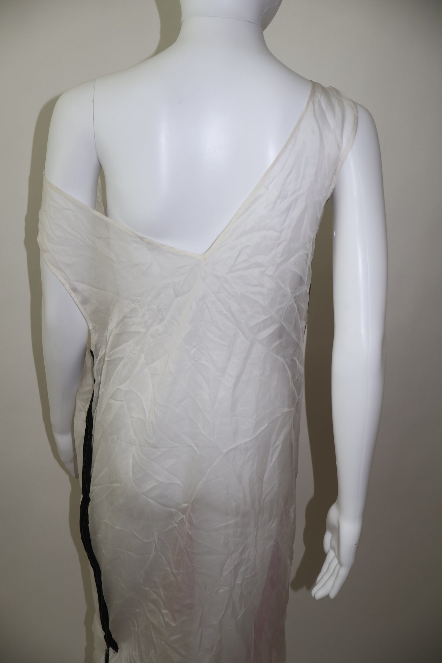 Helmet lang sheer dress