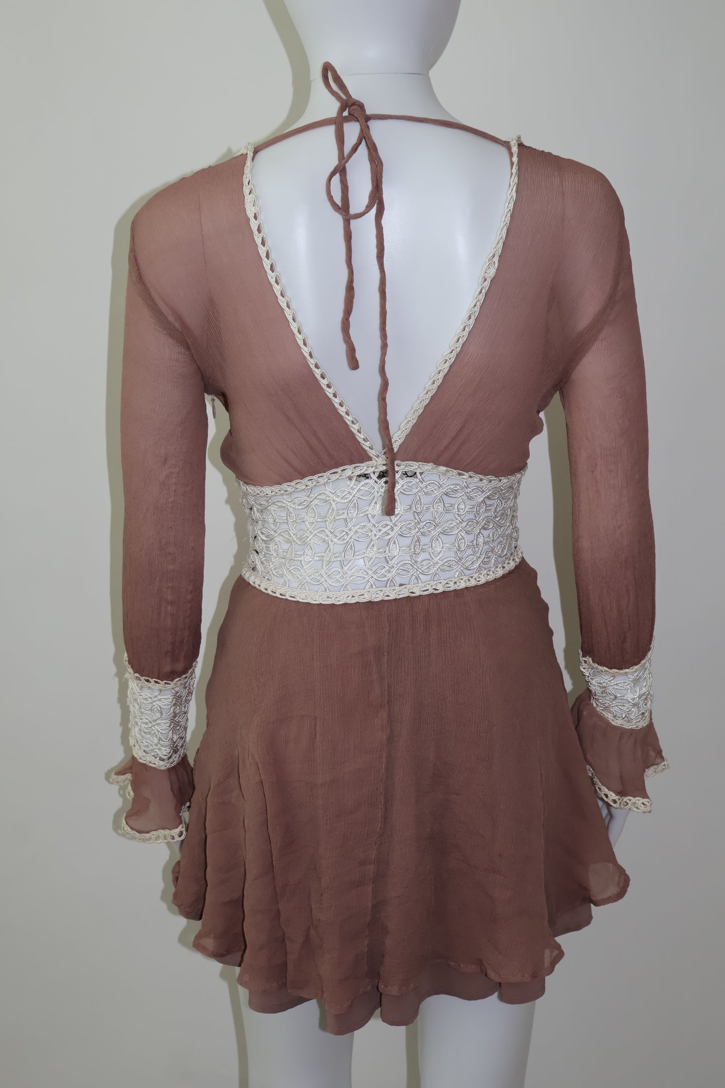 For love and lemon summer white and mauve dress
