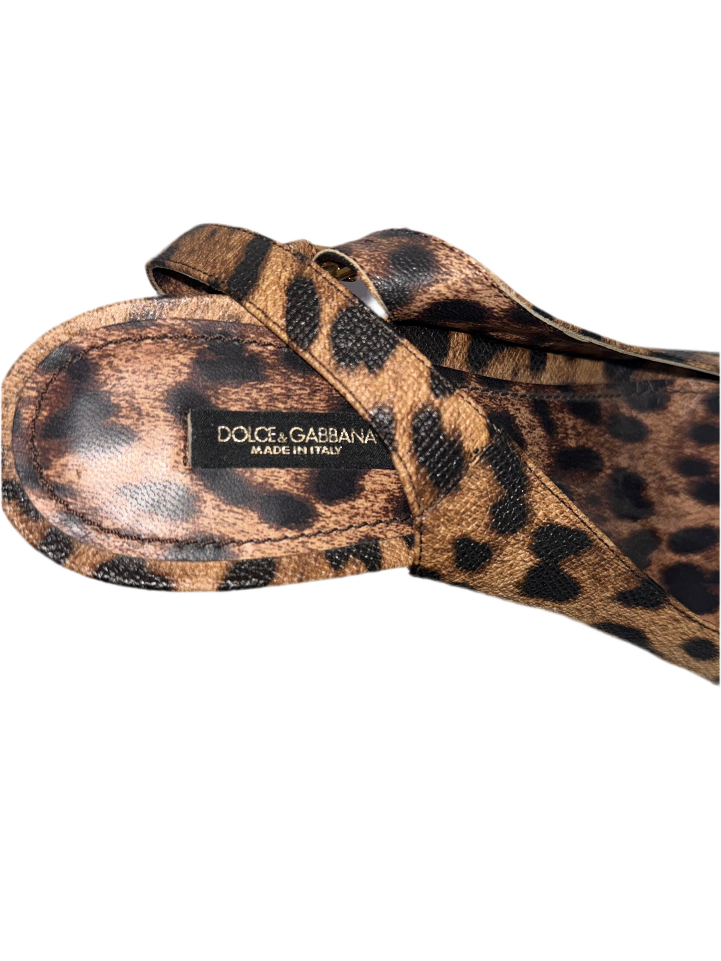 Dolce & Gabbana leopard wedges