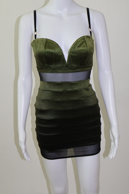 Forest green mark Wong dress