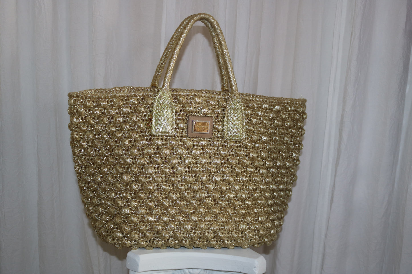 Dolce & Gabbana Raffia beach bag