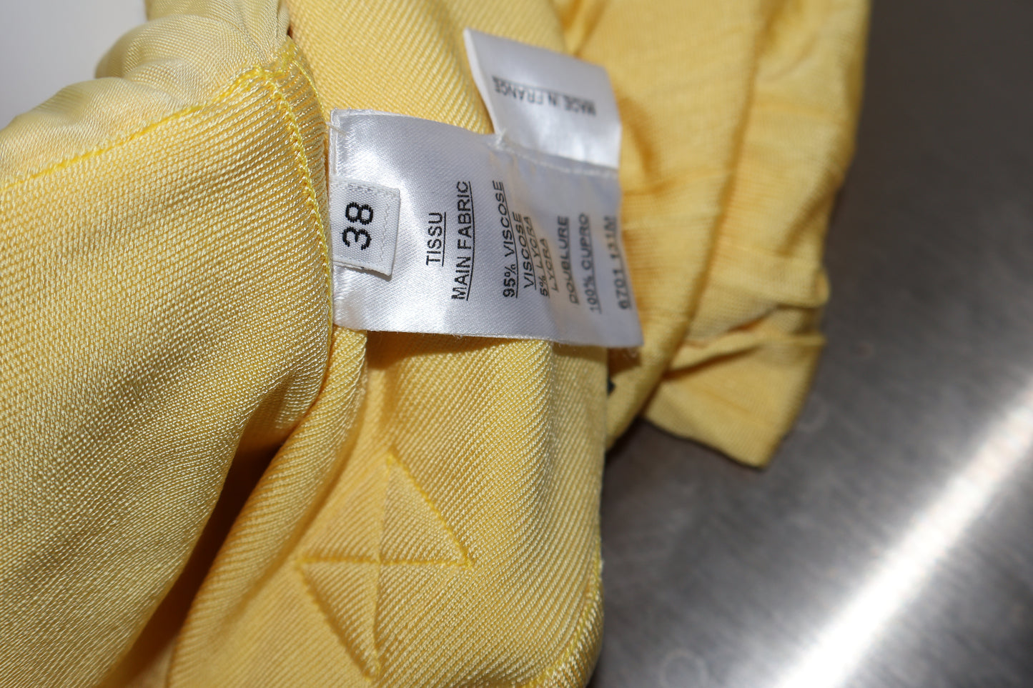 Balmain yellow bandage skirt
