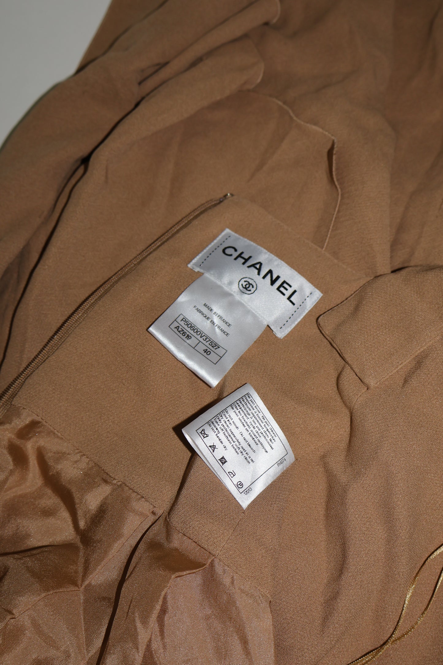 Chanel tan dress