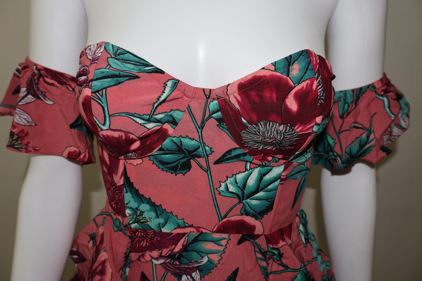 For love and lemons flower off shoulder dress