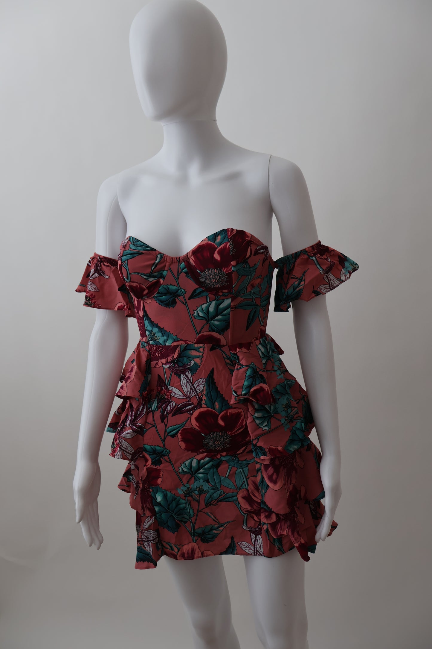 For love and lemons flower off shoulder dress