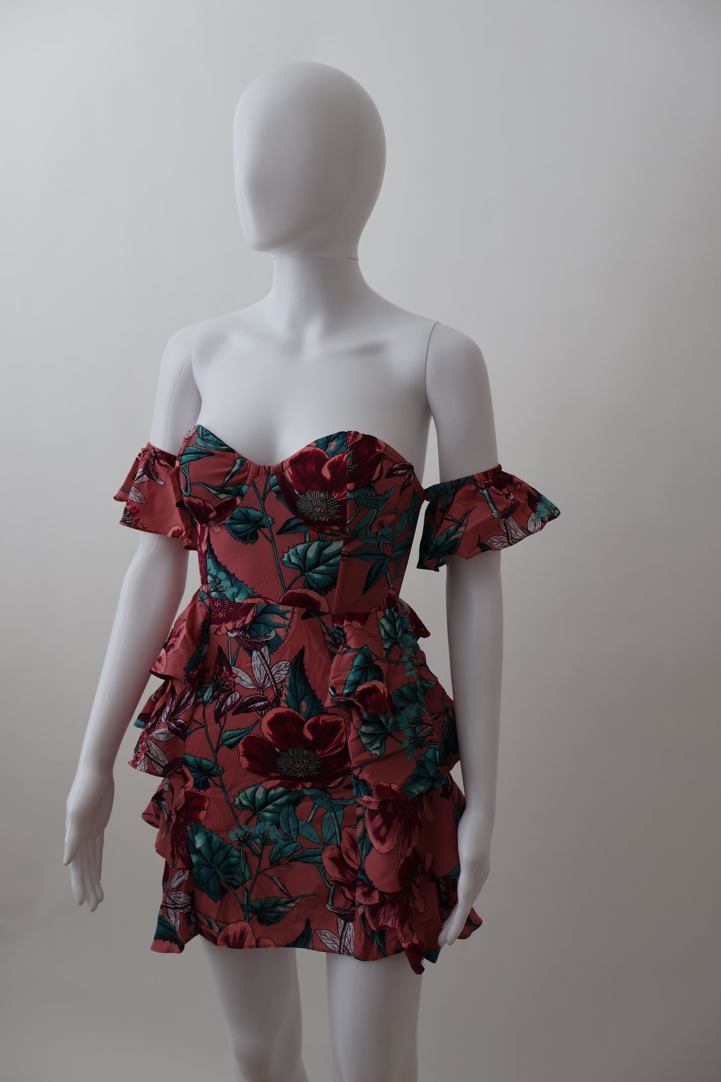 For love and lemons flower off shoulder dress