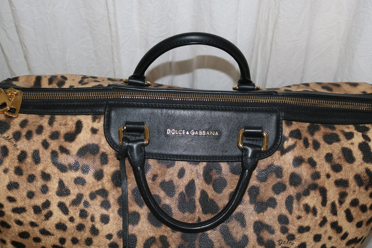 Dolce & Gabbana Leopard travel bag