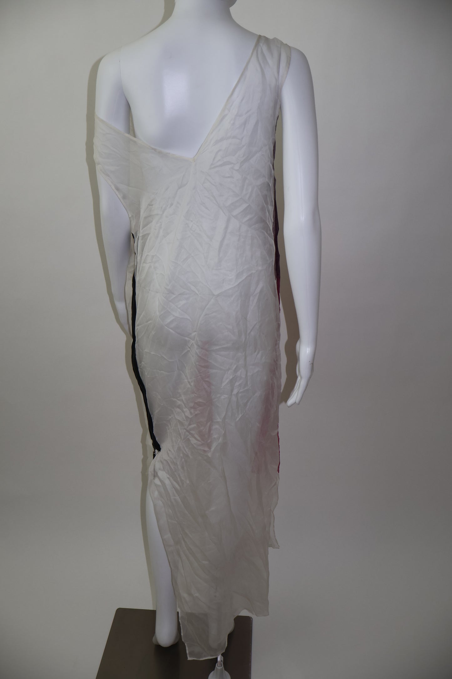 Helmet lang sheer dress