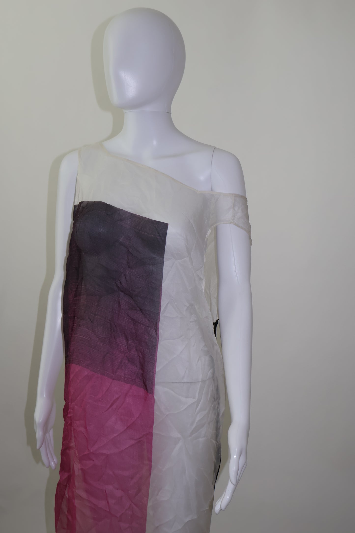 Helmet lang sheer dress