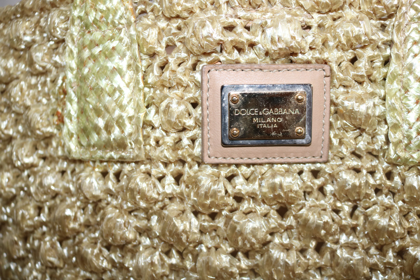 Dolce & Gabbana Raffia beach bag