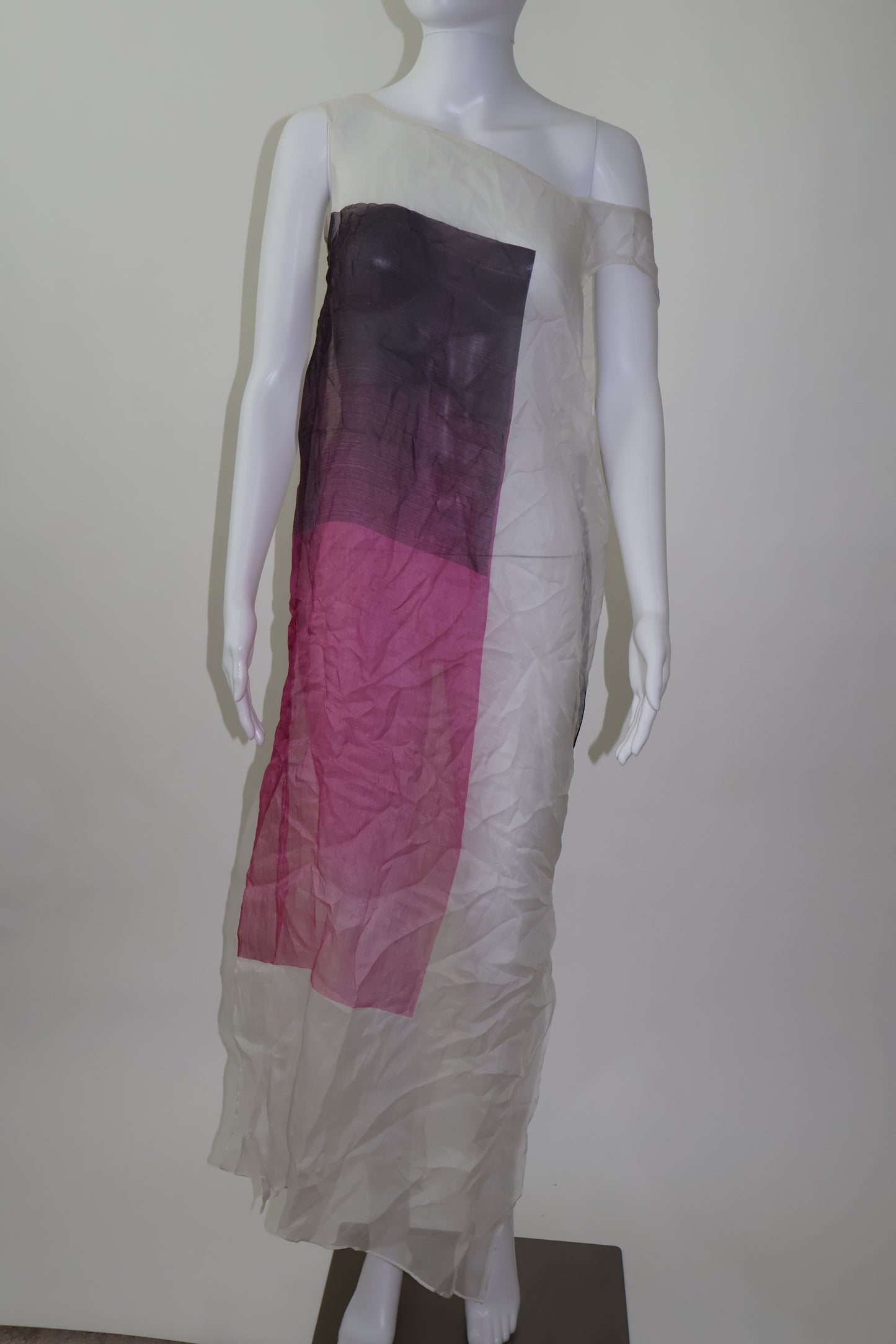 Helmet lang sheer dress