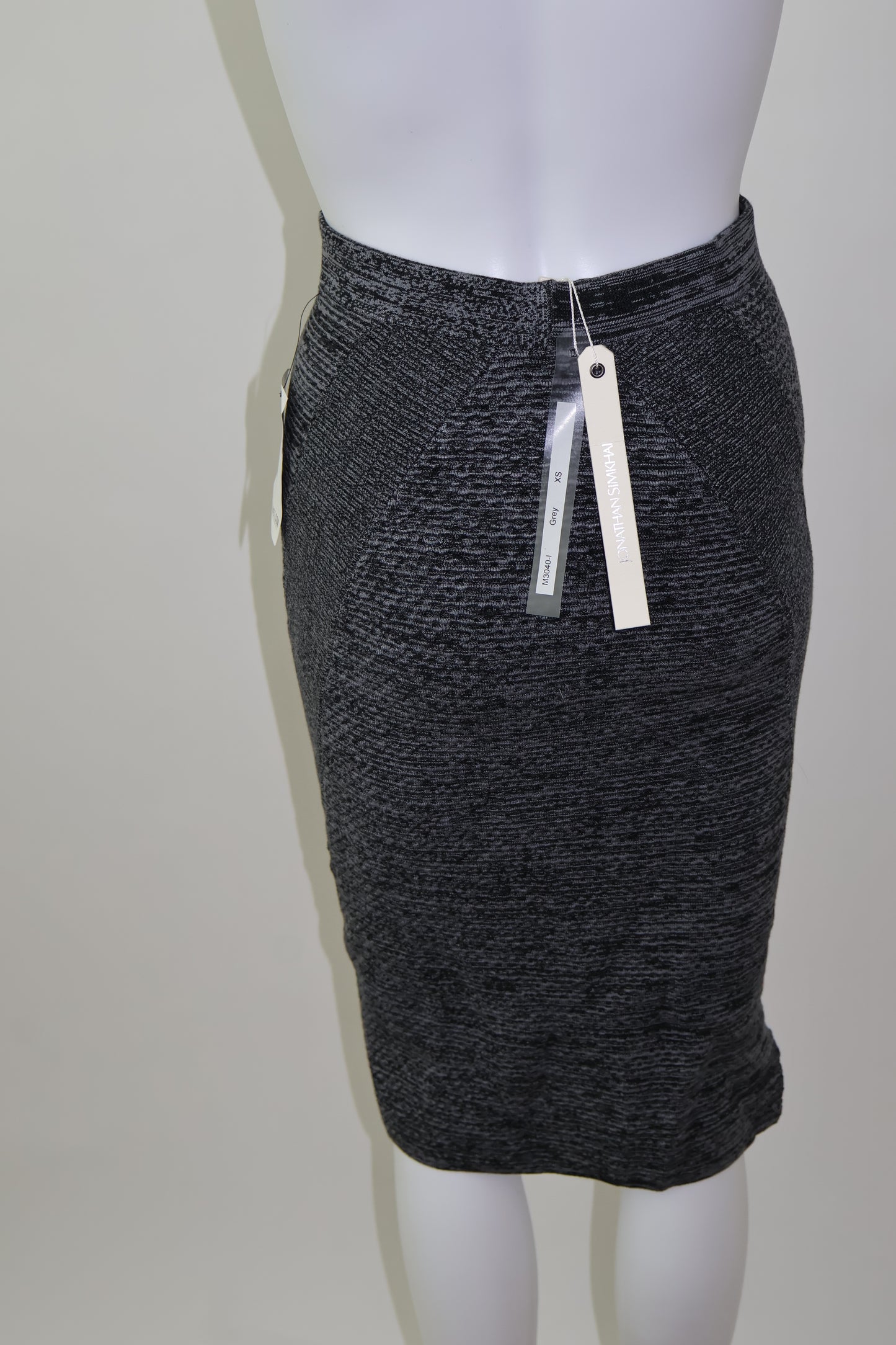 Jonathan Simkhai dark blue and light blue skirt