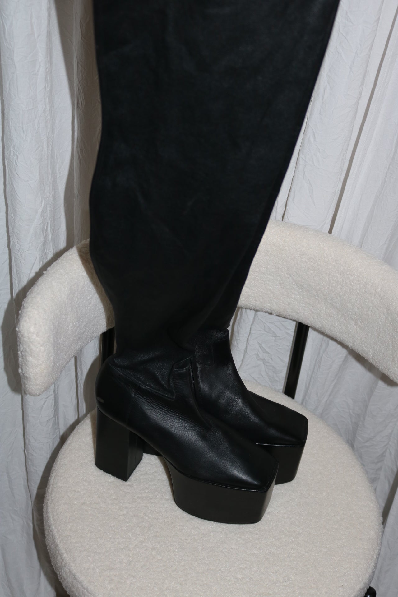 Balenciaga thigh high high boots