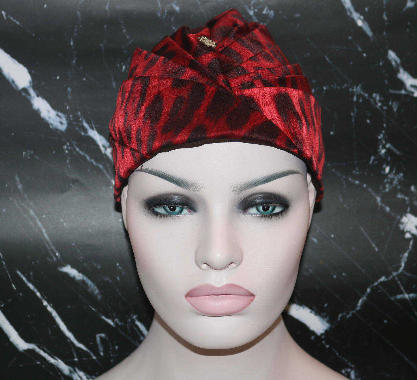 Roberto Cavalli Leopard Hat Red