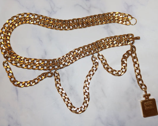 Chanel chain belt