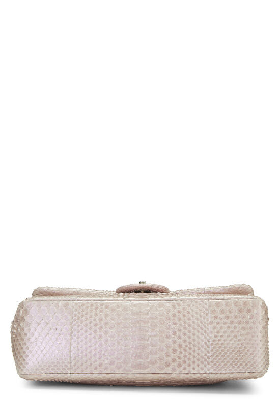 Chanel Jumbo Pink Python Bag