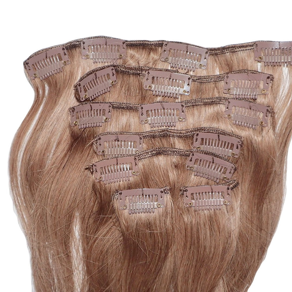 #Caramel/#22 Clip In Hair Extensions